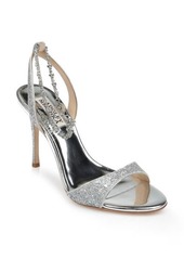 Badgley Mischka Collection Tiffany Slingback Sandal in Silver at Nordstrom
