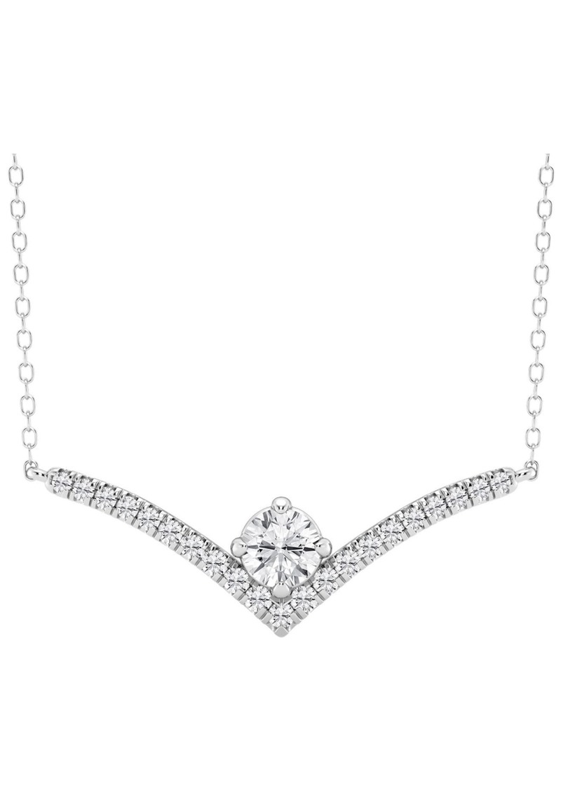 Badgley Mischka Collection White Gold Lab Created Diamond Necklace - 0.75 ctw at Nordstrom Rack