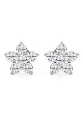 Badgley Mischka Collection White Gold Lab Created Diamond Star Stud Earrings - 1.50 ctw at Nordstrom