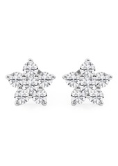 Badgley Mischka Collection White Gold Lab Created Diamond Star Stud Earrings - 1.50 ctw at Nordstrom Rack