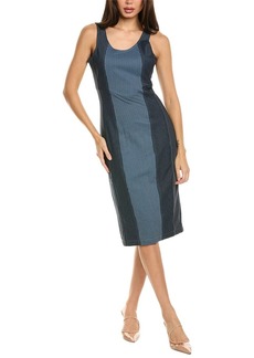 Badgley Mischka Denim Pencil Sheath Dress