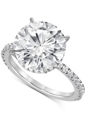 Badgley Mischka Certified Lab Grown Diamond Hidden Halo Engagement Ring (4 ct. t.w.) in 14k Gold - Rose Gold