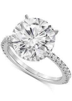 Badgley Mischka Certified Lab Grown Diamond Hidden Halo Engagement Ring (4 ct. t.w.) in 14k Gold - White Gold