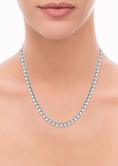 "Badgley Mischka Lab Grown Diamond 18"" Tennis Necklace (20 ct. t.w.) in 14k White Gold or 14k Yellow Gold - Yellow Gold"