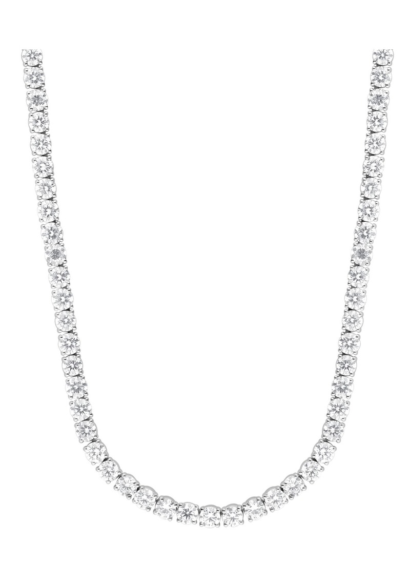 "Badgley Mischka Lab Grown Diamond 18"" Tennis Necklace (28-1/2 ct. t.w.) in 14k White Gold or 14k Yellow Gold - White Gold"