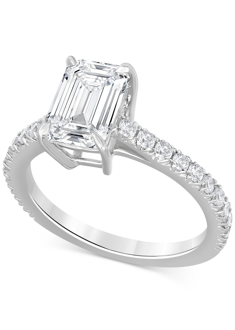 Badgley Mischka Certified Lab Grown Diamond Engagement Ring (2-1/2 ct. t.w.) in 14k Gold - White Gold