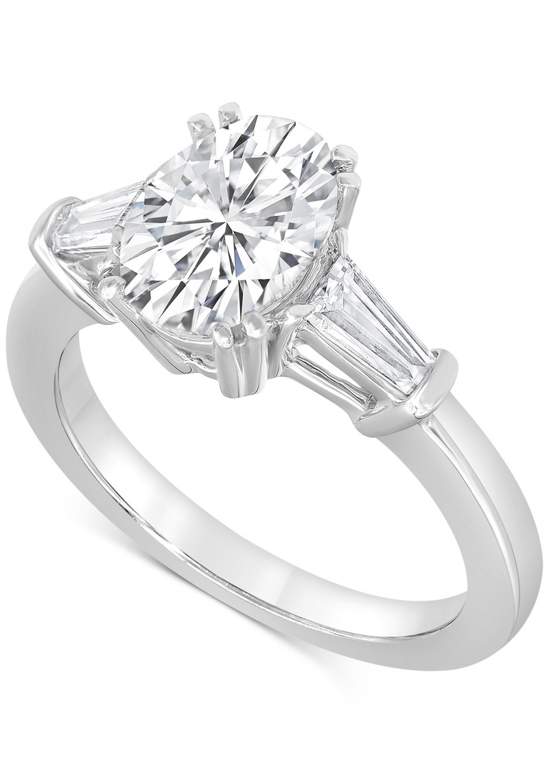 Badgley Mischka Certified Lab Grown Diamond Engagement Ring (2-1/2 ct. t.w.) in 14k Gold - White Gold