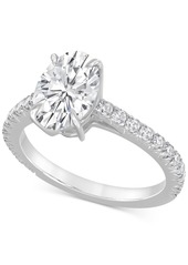 Badgley Mischka Certified Lab Grown Diamond Engagement Ring (2-1/2 ct. t.w.) in 14k Gold - Rose Gold