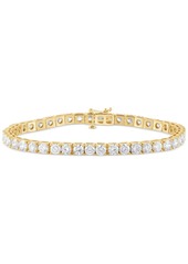 Badgley Mischka Lab Grown Diamond Tennis Bracelet (10 ct. t.w.) in 14k White, Yellow or Rose Gold - Rose Gold