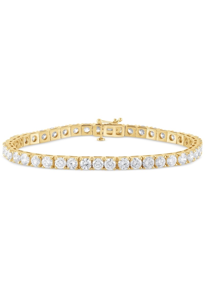 Badgley Mischka Lab Grown Diamond Tennis Bracelet (10 ct. t.w.) in 14k White, Yellow or Rose Gold - Yellow Gold