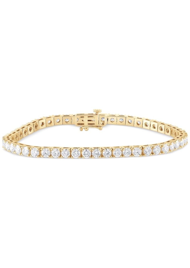 Badgley Mischka Lab Grown Diamond Tennis Bracelet (7 ct. t.w.) in 14k White, Yellow or Rose Gold - Yellow Gold