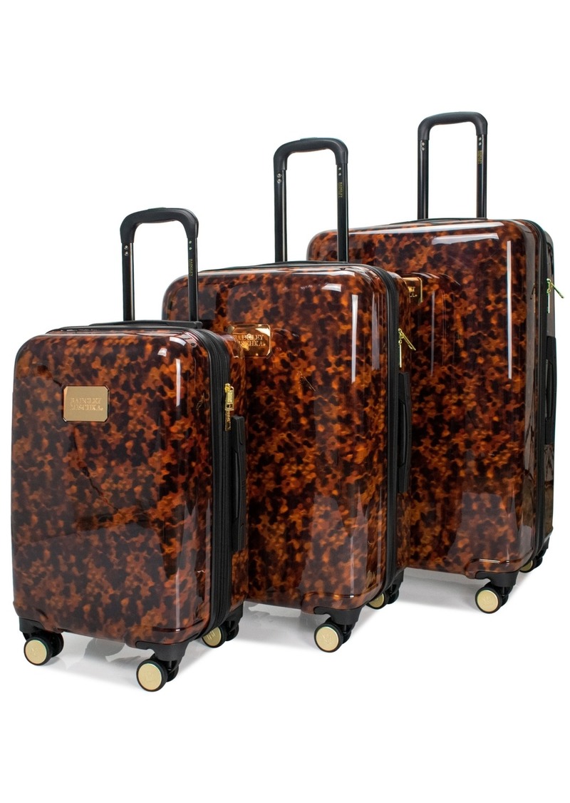 Badgley Mischka Tortoise 3 Piece Expandable Luggage Set - Tortoise