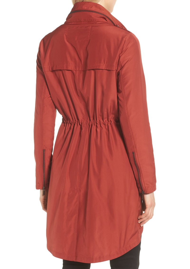 badgley mischka water repellent anorak with stowaway hood