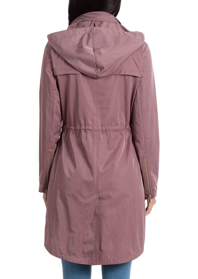 badgley mischka water repellent anorak with stowaway hood