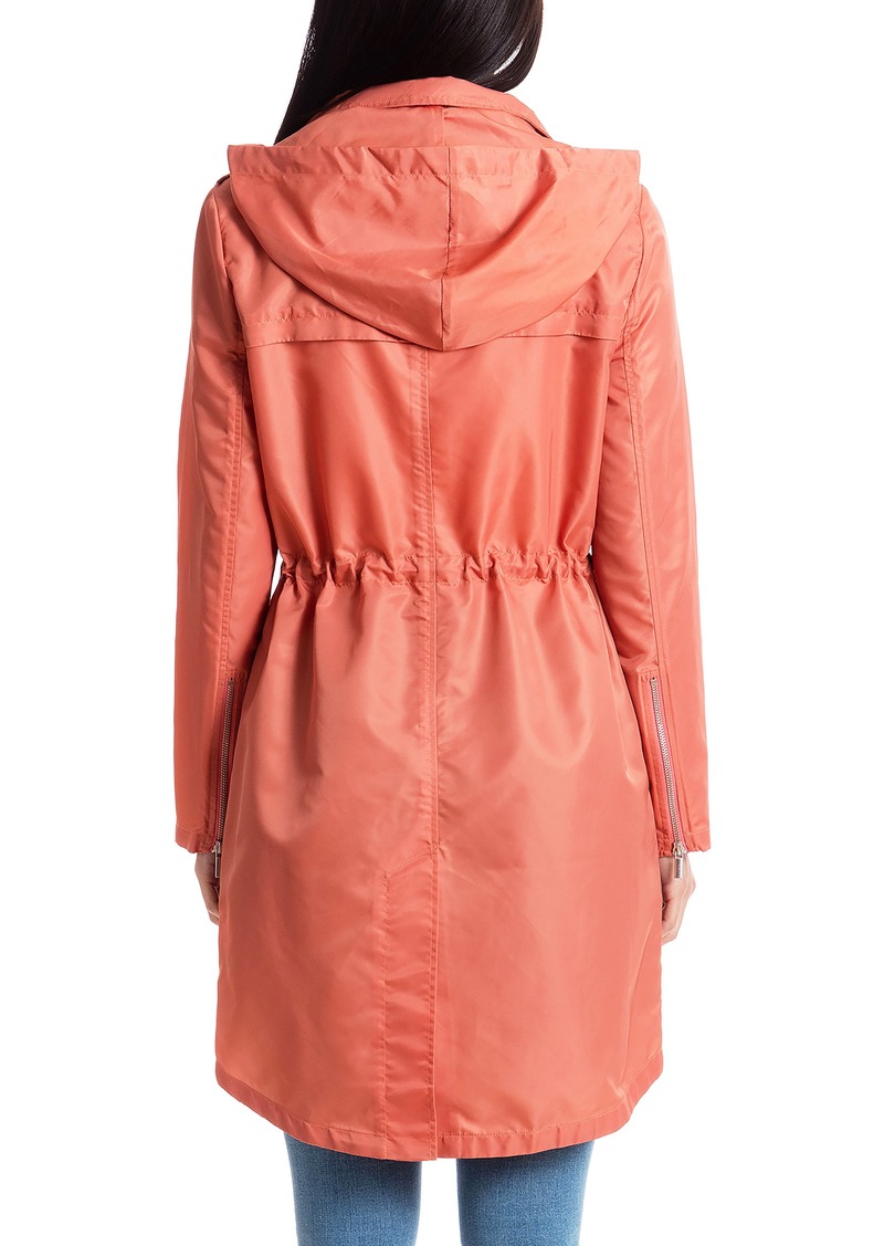 badgley mischka water repellent anorak with stowaway hood