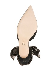 Badgley Mischka Women's Blaze Ankle Wrap Evening Pumps - Black Satin