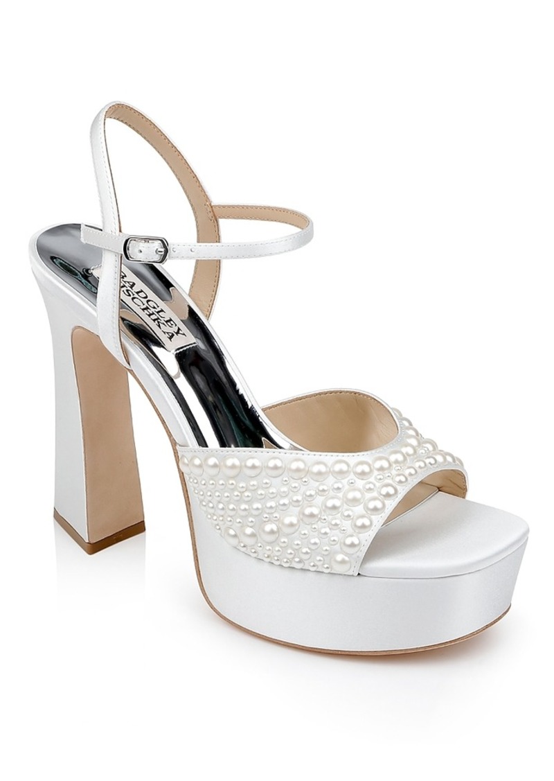 Badgley Mischka Women's Bryleigh Embellished Platform Sandals