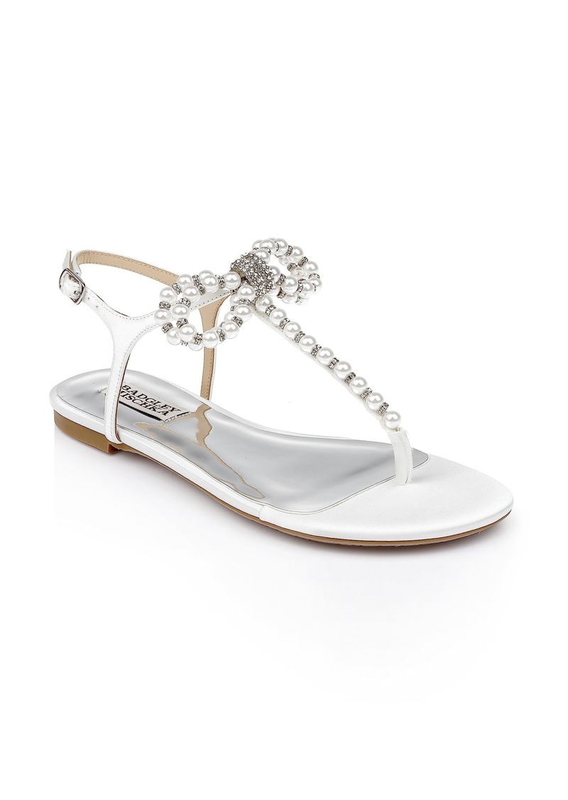 Badgley Mischka Women's Fayth Flat Sandal