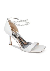 Badgley Mischka Women's Loretta Ankle Strap Embellished High Heel Pumps