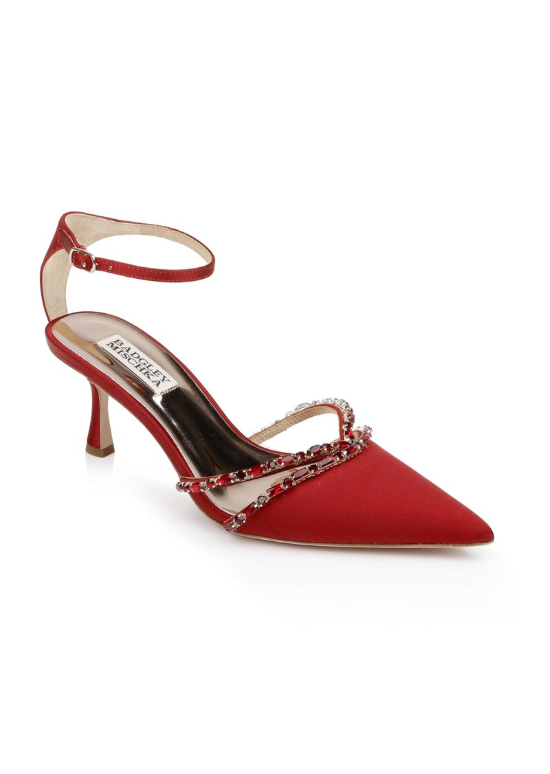 Badgley Mischka Women's Zendaya Pump Crimson RED