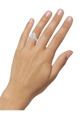 Badgley Mischka Certified Lab Grown Diamond Oval Engagement Ring (5 ct. t.w.) in 14k Gold - White Gold