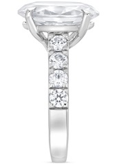 Badgley Mischka Certified Lab Grown Diamond Oval Engagement Ring (5 ct. t.w.) in 14k Gold - White Gold