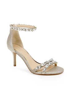 Jewel Badgley Mischka Caroline Embellished Strap Evening Shoe