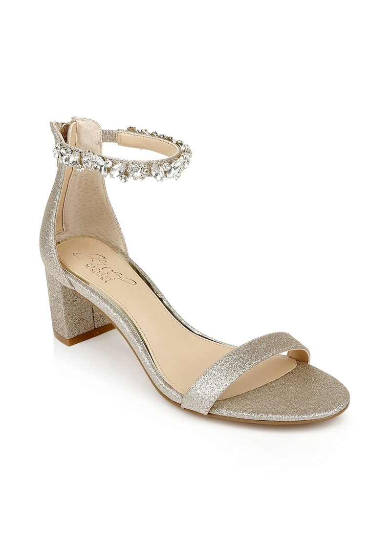 Jewel Badgley Mischka Catalina Open Toe Block Heel