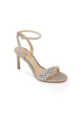 Jewel Badgley Mischka Women's Dallyce Stiletto Evening Sandals - Silver Glitter