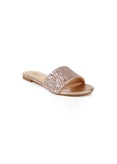 Jewel Badgley Mischka Women's Dillian Chunky Glitter Slide Evening Sandals - Gold Glitter