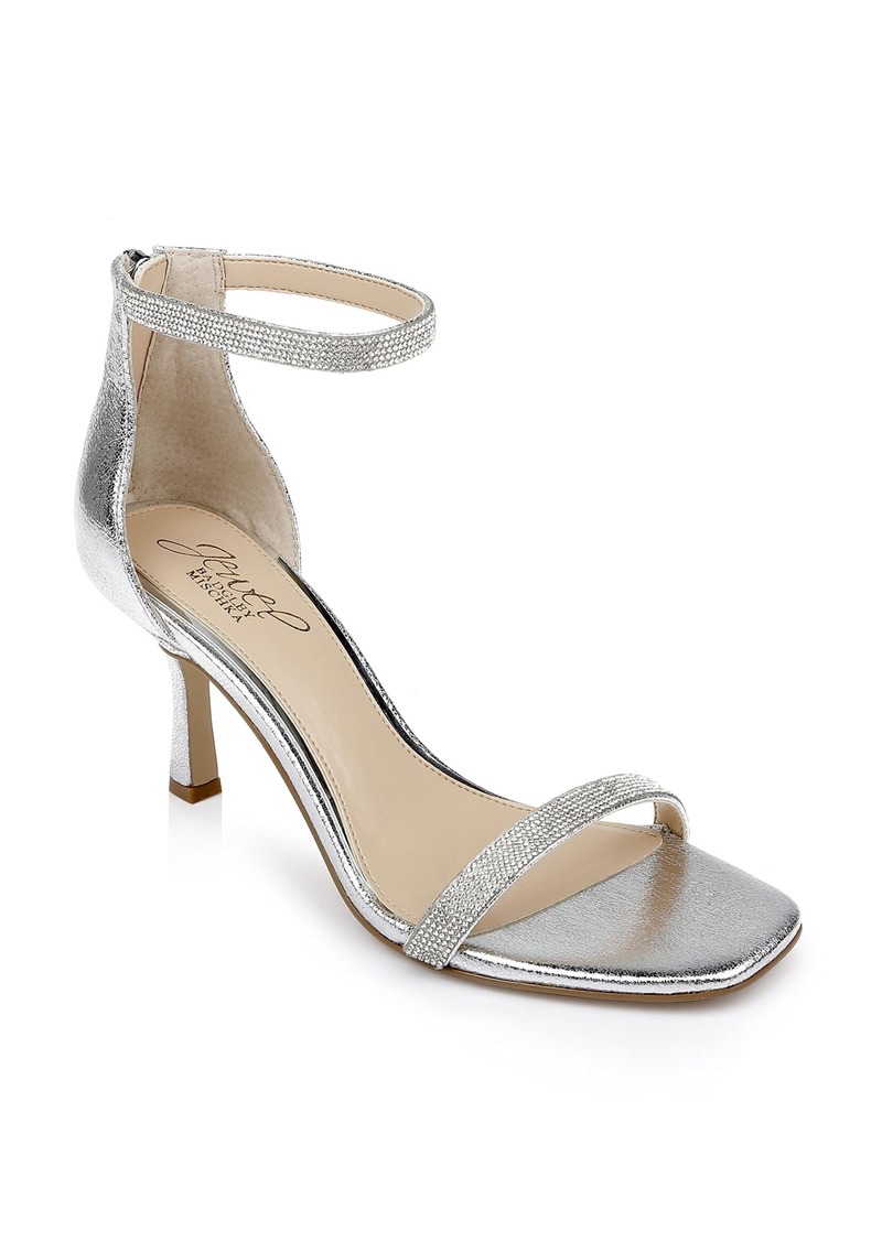 Jewel Badgley Mischka Genny Curvy Heel Sandal