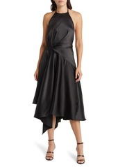 Jewel Badgley Mischka Halter Midi Dress