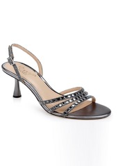 Jewel Badgley Mischka Kathryn Evening Sandal - Black Satin