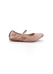 Jewel Badgley Mischka Kaya Ballerina Evening Flat - Blush Satin