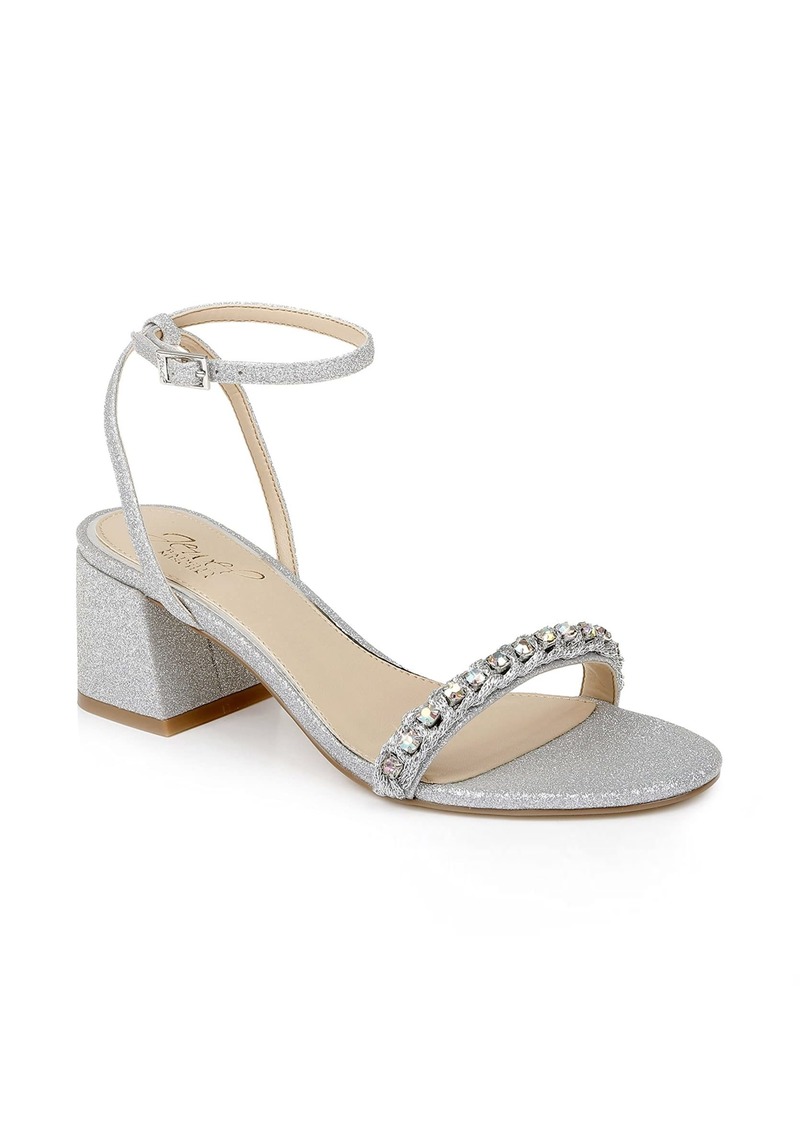 Jewel Badgley Mischka Odonna Crystal Detail Block Heel