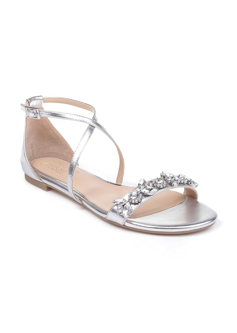 Jewel Badgley Mischka Tessy Satin Evening Sandal