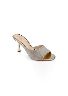 Jewel Badgley Mischka Women's Haya Evening Slide Sandals - Gold Metallic