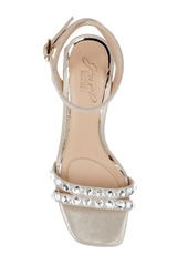 Jewel Badgley Mischka Women's Honor Block Heel Evening Sandals - Silver