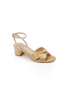 Jewel Badgley Mischka Women's Hudson Knot Block Heel Evening Sandals - Gold