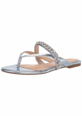 Jewel Badgley Mischka Women's Ornamented Sandal Flip-Flop