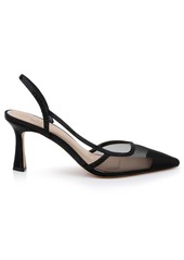 Jewel Badgley Mischka Women's Tammy Mesh Slingback Pumps - Black Mesh