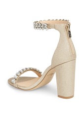 jewel by badgley mischka mayra embellished ankle strap sandal