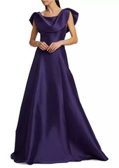 Badgley Mischka Mikado Twill Gown