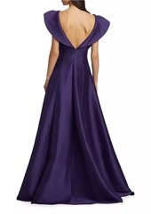 Badgley Mischka Mikado Twill Gown