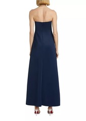 Badgley Mischka Neoprene Bow Gown