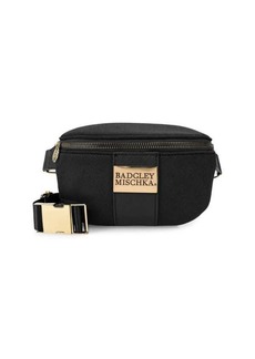 Badgley Mischka Sage Logo Faux Leather Belt Bag