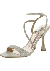 Badgley Mischka Sally Womens Leather Open Toe Heels