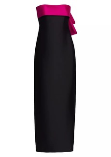 Badgley Mischka Strapless Cocktail Dress