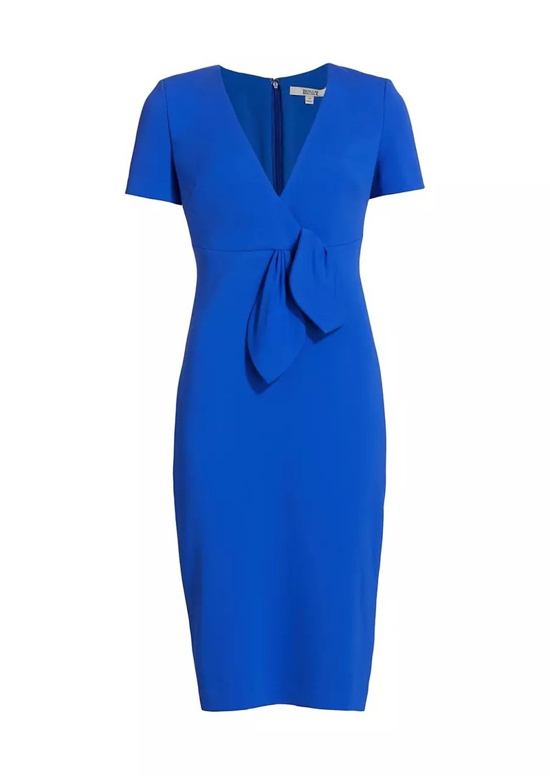 Badgley Mischka V-Neck Sheath Dress