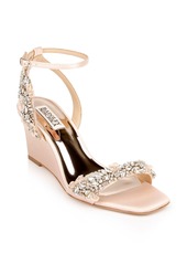 Badgley Mischka Collection Blakeley Wedge Sandal in Seashell at Nordstrom